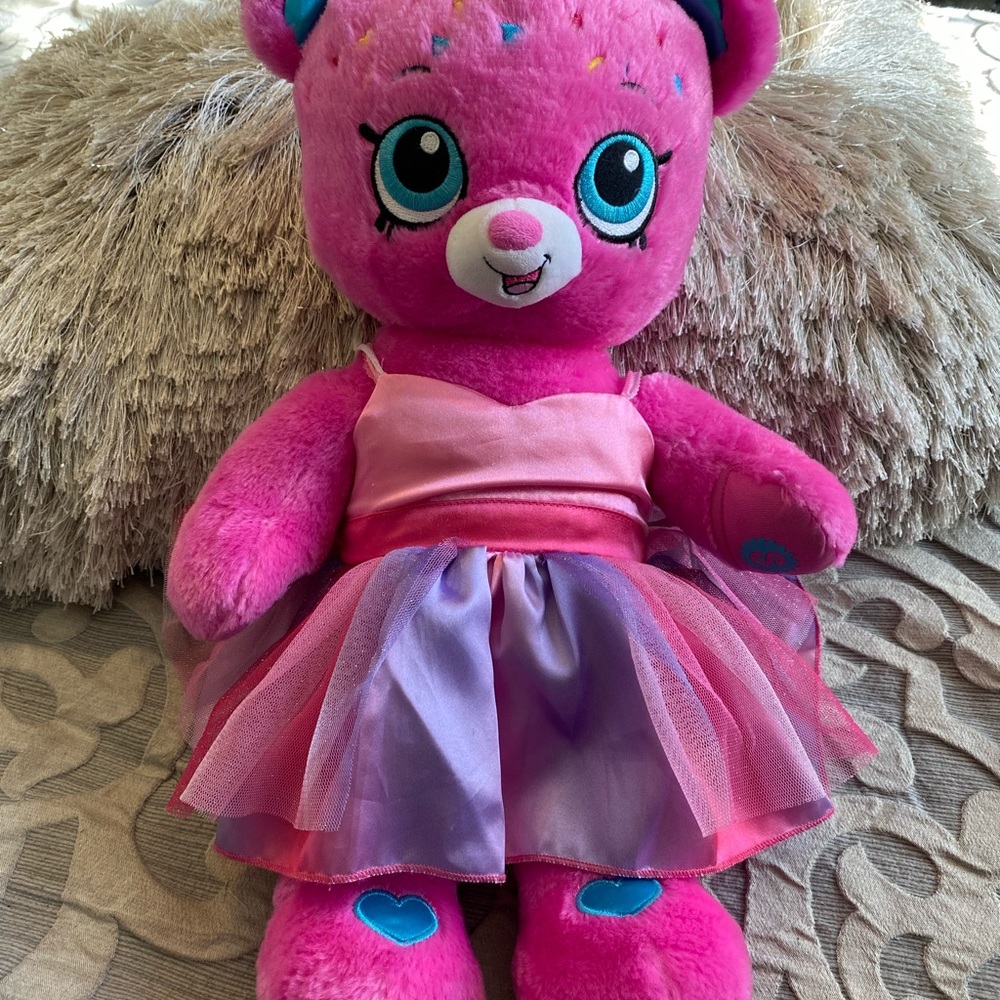 💖 Shopkins Build a Bear Stuffed Plush D Lish sprinkles pink